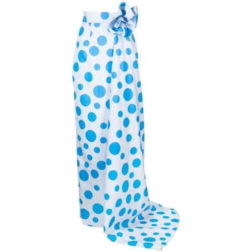 Bambah Maxikleid mit Polka Dots – Blau 8/10/12/14/16 Female