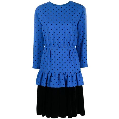 Christian Dior Pre-owned Kleid mit Polka Dots – Blau 36 Female