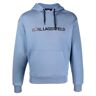 Karl Lagerfeld Hoodie aus Bio-Baumwollgemisch - Blau S/M/L Female