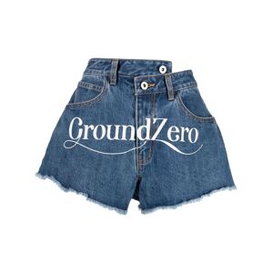 Ground Zero Jeans-Shorts mit Logo-Print - Blau S/M Female