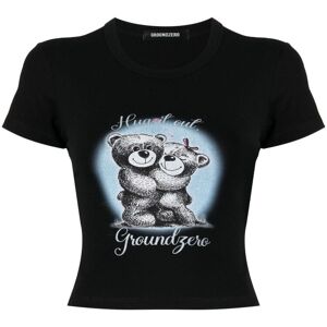 Ground Zero T-Shirt mit grafischem Print - Schwarz XS/S/M Female