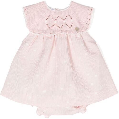 Rodriguez Paz Rodriguez Gestricktes Kleid mit Polka Dots – Rosa 24 mths/18 mths Unisex