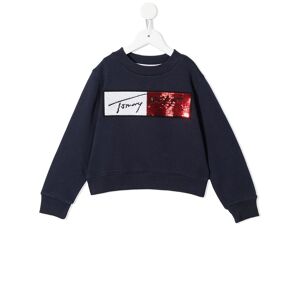 Tommy Hilfiger Junior Sweatshirt mit Pailletten - Blau 4/5/6/10/12/16 Unisex
