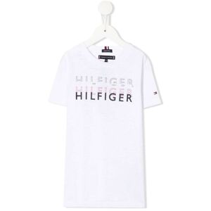 Tommy Hilfiger Junior T-Shirt mit Logo-Print - Weiß 3/4/5/10/14/16 Unisex