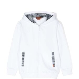 Missoni Kids Hoodie mit Barcode-Print - Weiß 12 J./14 yrs/8 J./10 J./13 yrs/4 J./6 J. Unisex