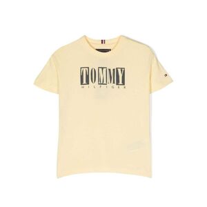 Tommy Hilfiger Junior T-Shirt mit Logo-Print - Gelb 4/5/8/10/14/16 Unisex
