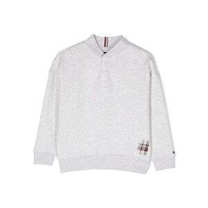 Tommy Hilfiger Junior Sweatshirt mit Streifendetail - Grau 4/5/6/8/10/12/14/16 Unisex