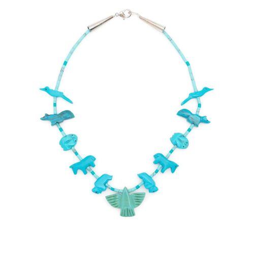 Jessie Western Halskette mit Tieren – Blau Einheitsgröße Female