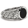 Emanuele Bicocchi Ring mit Onyx - Silber 23/15/16/17/18/19/20/21/22/24/25/26 Unisex