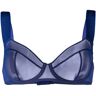 Zhilyova Unnamed 9 logo-print tulle bra - Blau 75A/75B/75C/80A/80B Female