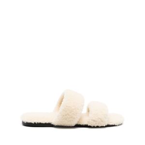 Saint Laurent Pantoletten mit Shearling - Nude 40/41/42/42,5/43/44/40,5/41,5/45/39/43,5/46 Male