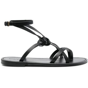 Saint Laurent Santo Sandalen mit Knoten - Schwarz 39/40/40,5/41/41,5/42/42,5/43/43,5/44/45 Male