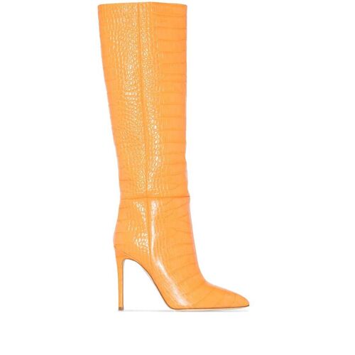 Paris Texas Kniehohe Stiefel 105mm – Orange 36/38 Female