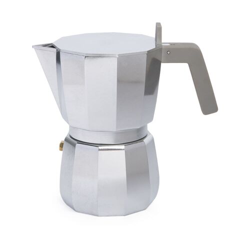 Alessi ‚Moka‘ Espresso-Kaffeemaschine, 3 Tassen – Silber Einheitsgröße Unisex