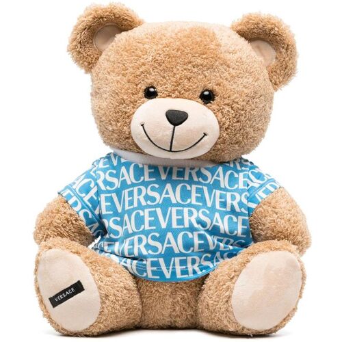 Versace Kids Teddy-Stofftier mit Logo-Print - Nude One Size Unisex