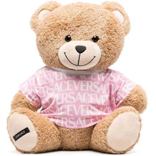 Versace Kids Teddy-Stofftier mit Logo-Print - Nude One Size Unisex