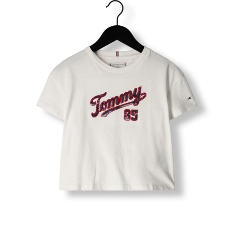 Tommy Hilfiger T-shirt Tommy Sequins Tee S/s Weiß Mädchen Weiß  140