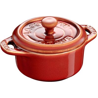 Zwilling Staub Ceramique Mini Cocotte 10 cm, rund, Antik-Kupfer, Keramik Zwilling Staub Ceramique Mini Cocotte 10 cm, rund, Antik-Kupfer, Keramik