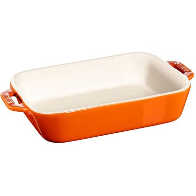 Zwilling Staub Ceramique Auflaufform 20 x 16 cm, rechteckig, Orange, Keramik Zwilling Staub Ceramique Auflaufform 20 x 16 cm, rechteckig, Orange, Keramik