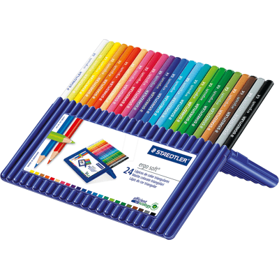 STAEDTLER 157SB - Buntstift, ergosoft, 24 Farben STAEDTLER 157SB - Buntstift, ergosoft, 24 Farben