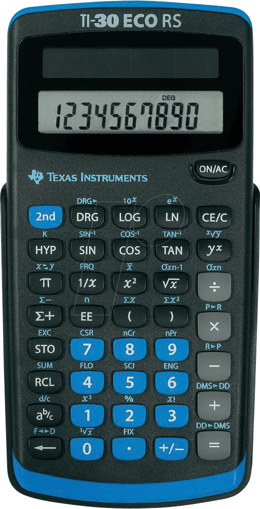 Texas Instruments TI-30ECO RS - Wissenschaftlicher Taschenrechner