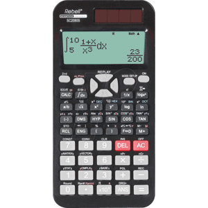 REBELL SC2080S - Wissenschaftlicher Taschenrechner, Dot-Matrix, schwarz