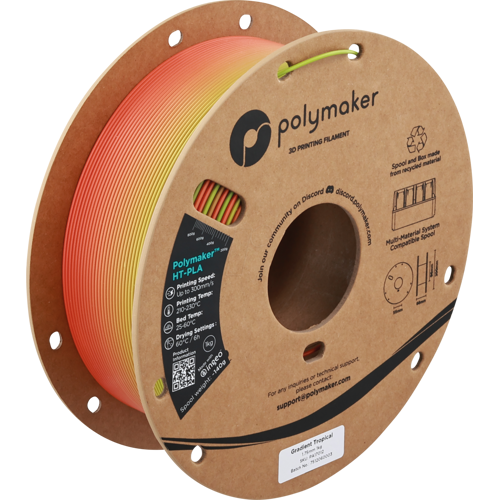 POLYMAKER A17012 - Filament, Polymaker HT-PLA, Gradient Tropical, 1,75 mm, 1kg
