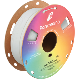 POLYMAKER CA4016 - Filament, Panchroma PLA, Matte Cotton White, 1,75 mm, 1 kg POLYMAKER CA4016 - Filament, Panchroma PLA, Matte Cotton White, 1,75 mm, 1 kg
