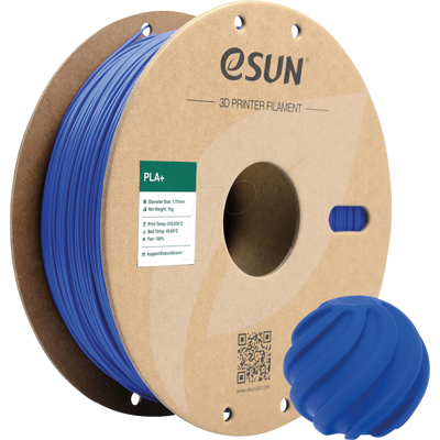 ESUN 72219045 - Filament, PLA+, 1,75 mm, blau, 1 kg ESUN 72219045 - Filament, PLA+, 1,75 mm, blau, 1 kg