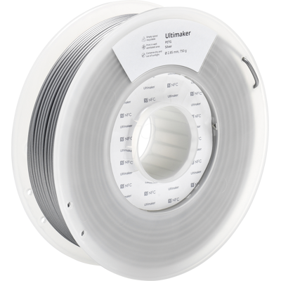 UltiMaker 227326 PETG Filament Silber - Chemisch & Hitzebeständig - 2,85mm 750g UltiMaker 227326 PETG Filament Silber - Chemisch & Hitzebeständig - 2,85mm 750g