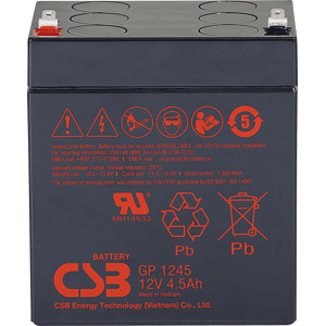 CSB GP1245F1 - Blei-Vlies-Akku, 12 V, 4,5 Ah, Standby USV