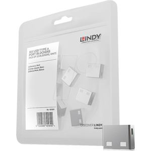 LINDY 40464 - USB-A-Port Schloss (10x Schlösser), weiß LINDY 40464 - USB-A-Port Schloss (10x Schlösser), weiß