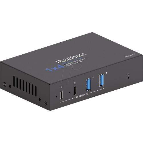 PURELINK PURE PT-HUB-010 - USB 5 Gb/s, 4-Port Industrie Hub, 2xA, 2x C