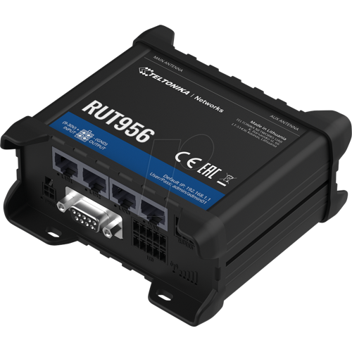 TELTONIKA RUT956 - Industrial LTE Router, WLAN, RS232/485