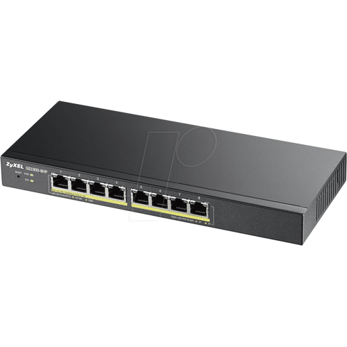 ZYXEL GS19008HP - Switch, 8-Port, Gigabit Ethernet, PoE+