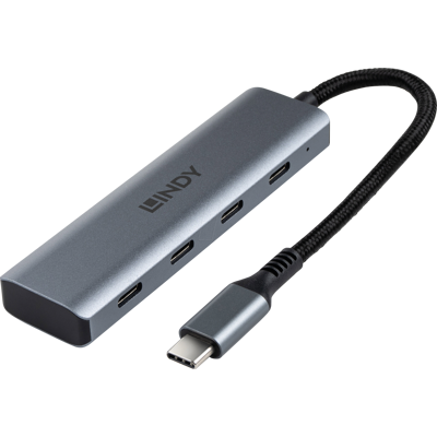 LINDY 43414 - USB 3.1 4-Port Hub, 4x USB-C LINDY 43414 - USB 3.1 4-Port Hub, 4x USB-C