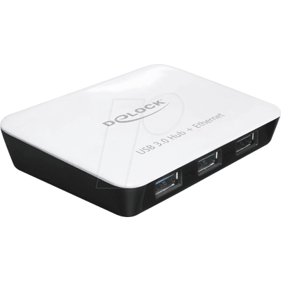 DELOCK 62431 - DELOCK USB 3.0 3-Port Hub + 1x Gigabit LAN DELOCK 62431 - DELOCK USB 3.0 3-Port Hub + 1x Gigabit LAN
