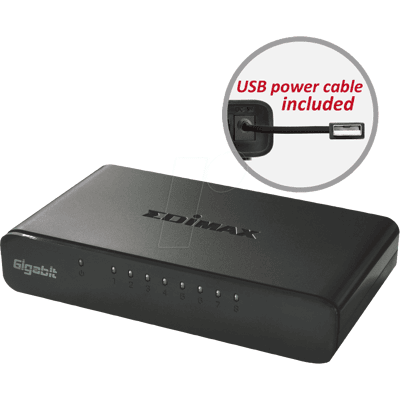Edimax EDI ES-5800GV3 - Switch, 8-Port, Gigabit Ethernet Edimax EDI ES-5800GV3 - Switch, 8-Port, Gigabit Ethernet