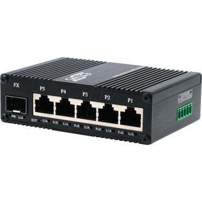 EXSYS 62030MSFP - Switch, 5-Port, Gigabit SFP, PoE+, Industrial EXSYS 62030MSFP - Switch, 5-Port, Gigabit SFP, PoE+, Industrial