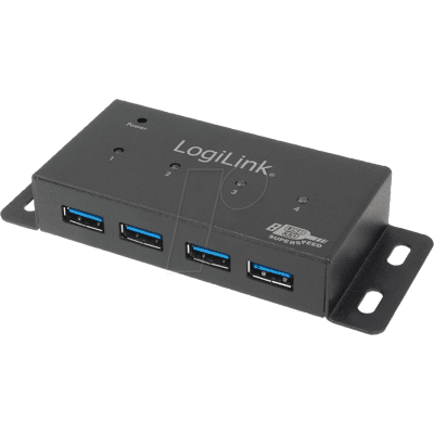 LOGILINK UA0149 - USB 3.0 Hub 4-Port mit Netzteil, Metall LOGILINK UA0149 - USB 3.0 Hub 4-Port mit Netzteil, Metall