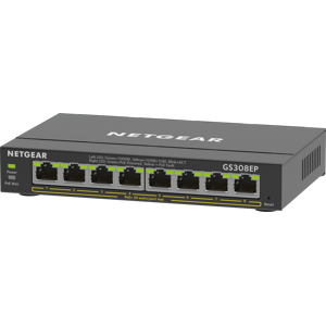 NETGEAR GS308EP - Switch, 8-Port, Gigabit Ethernet, PoE+