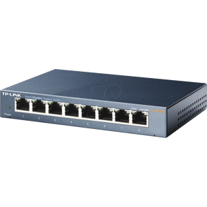 TP-Link TPLINK TLSG108 - Switch, 8-Port, Gigabit Ethernet