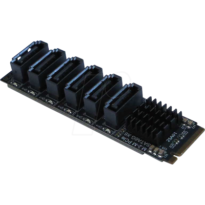 ODROID M2 SATA6 - ODROID M.2 auf 6x SATA Karte ODROID M2 SATA6 - ODROID M.2 auf 6x SATA Karte