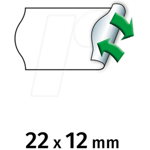 METO 9506154 - Preis-Etiketten, 22x12 mm, ablösbar, weiß, 6000 Stück METO 9506154 - Preis-Etiketten, 22x12 mm, ablösbar, weiß, 6000 Stück