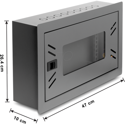 DELOCK 43423 - 12" Netzwerkschrank, 4 HE, schwarz DELOCK 43423 - 12" Netzwerkschrank, 4 HE, schwarz