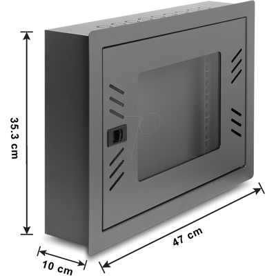 DELOCK 43424 - 12" Netzwerkschrank, 6 HE, schwarz DELOCK 43424 - 12" Netzwerkschrank, 6 HE, schwarz