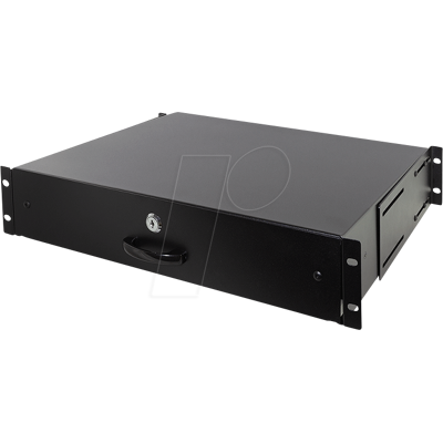 LOGILINK SF164B - 19" Schublade, 2HE, schwarz, abschließbar LOGILINK SF164B - 19" Schublade, 2HE, schwarz, abschließbar
