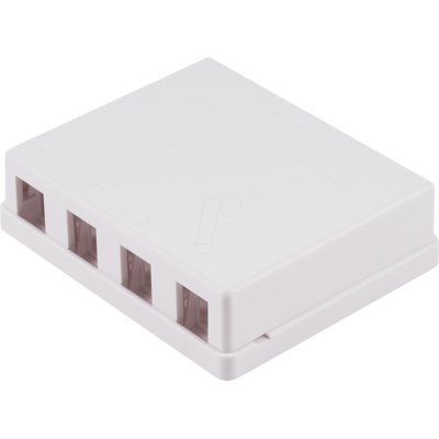 SHIVERPEAKS SHVP 0810117 - Keystone Anschlussbox, 4-fach, weiß SHIVERPEAKS SHVP 0810117 - Keystone Anschlussbox, 4-fach, weiß