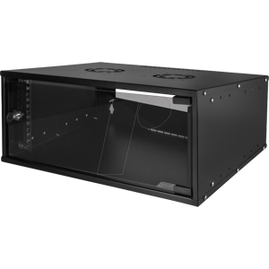 LOGILINK W04C55B - 19'' Wandschrank ECO, 4 HE, montiert, schwarz