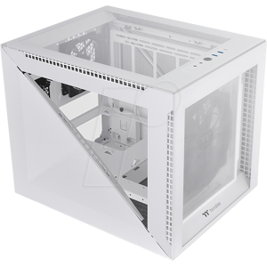 TT 28573 - Thermaltake Divider 200 TG Micro-ATX Gehäuse, weiß